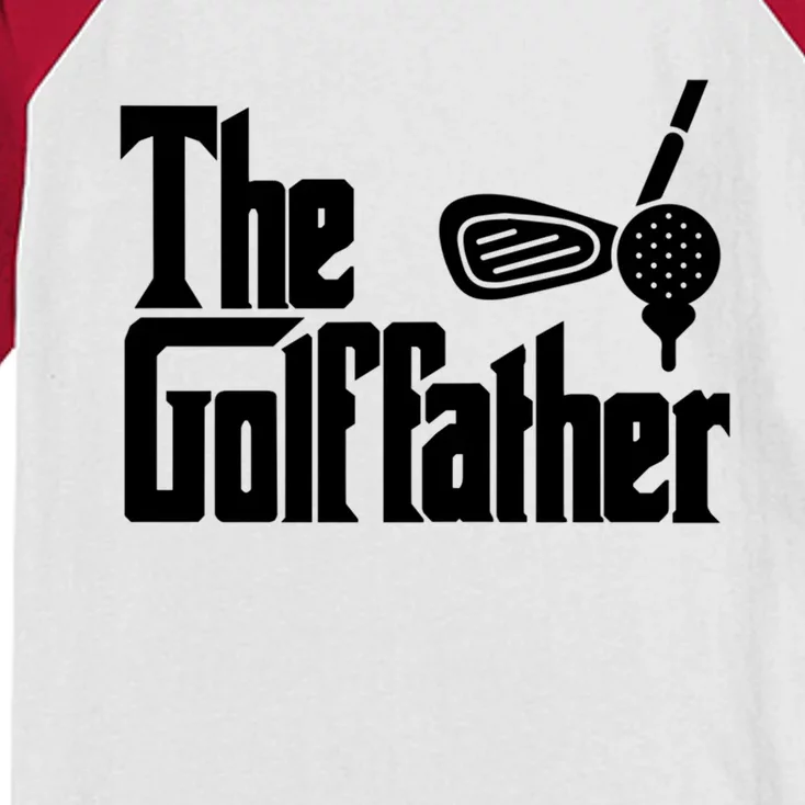 The Golffather Golf Father Funny Gift Kids Colorblock Raglan Jersey