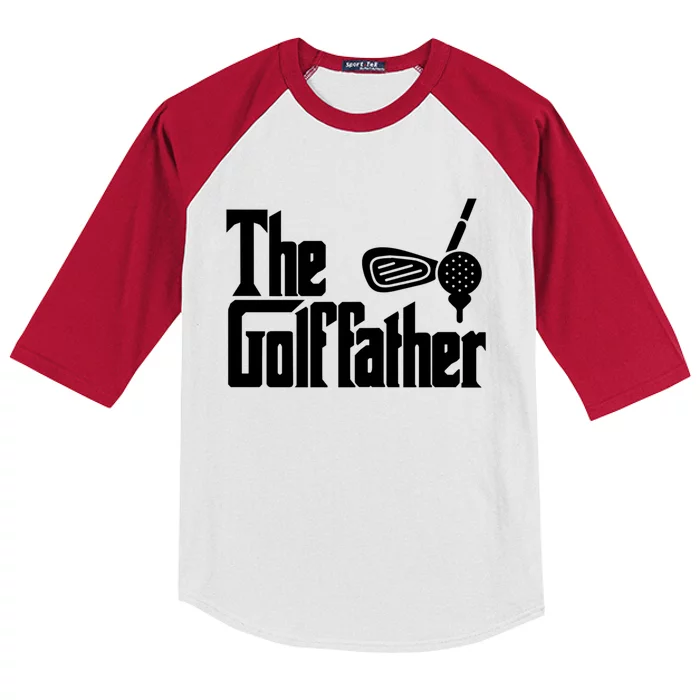 The Golffather Golf Father Funny Gift Kids Colorblock Raglan Jersey