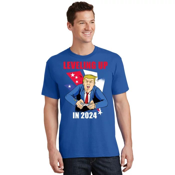 Trump Gamer Great America Leveling Presidency Up Again 2024 Gift T-Shirt