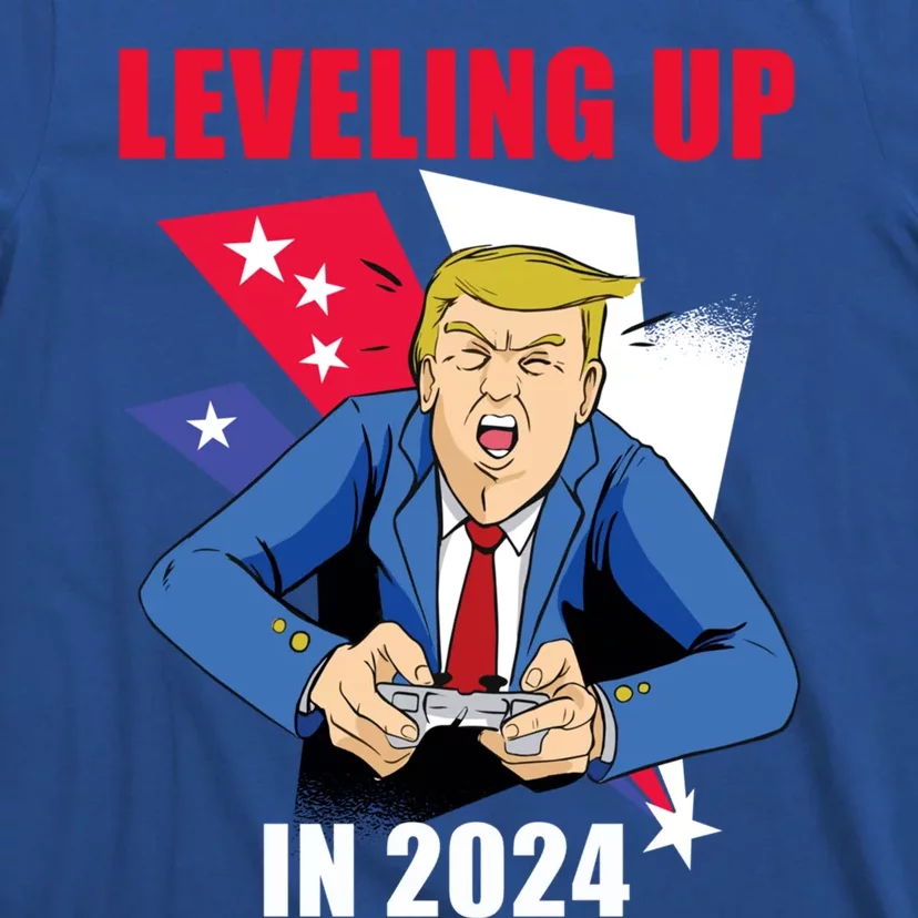 Trump Gamer Great America Leveling Presidency Up Again 2024 Gift T-Shirt