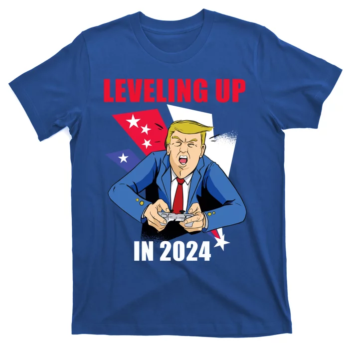 Trump Gamer Great America Leveling Presidency Up Again 2024 Gift T-Shirt