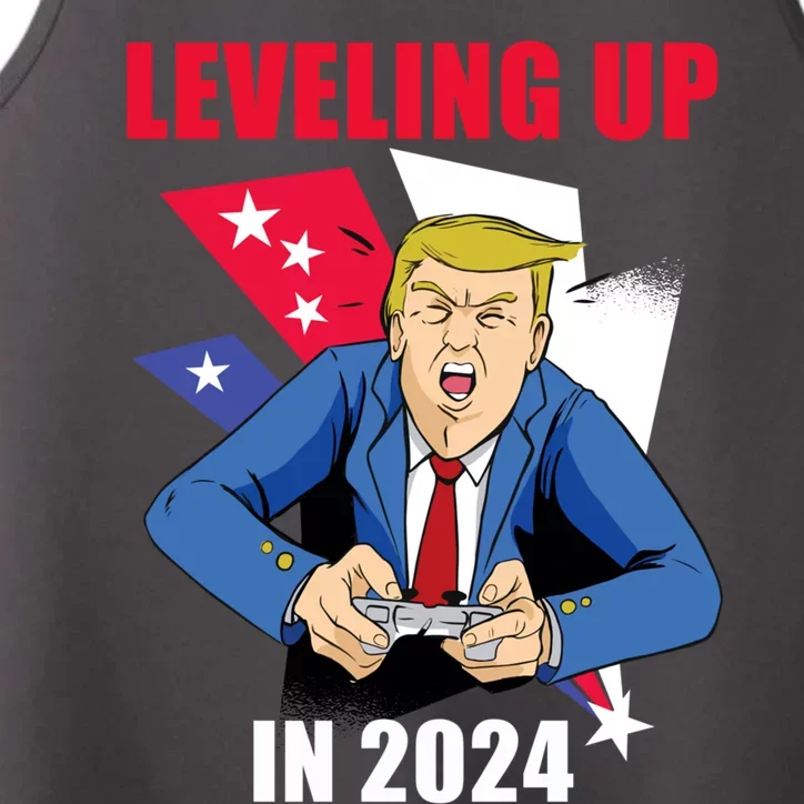 Trump Gamer Great America Leveling Presidency Up Again 2024 Gift Performance Tank