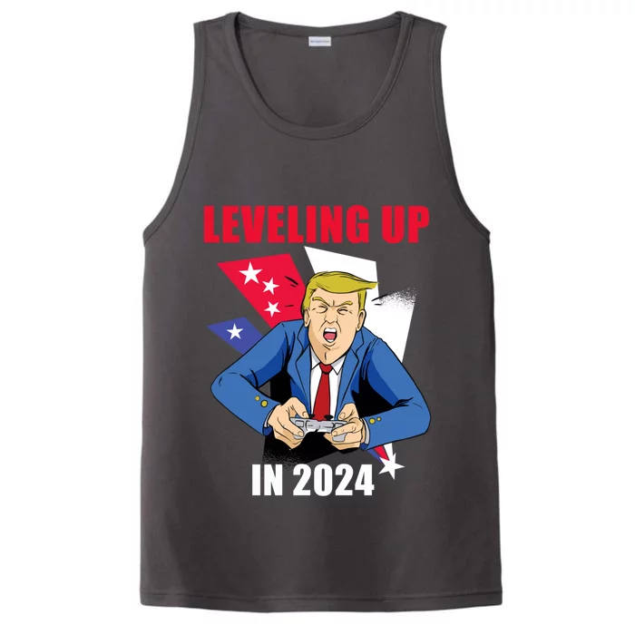 Trump Gamer Great America Leveling Presidency Up Again 2024 Gift Performance Tank