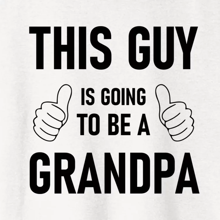 This Guy Going To Be Grandpa New Grandfather Fathers Day Women's Crop Top Tee