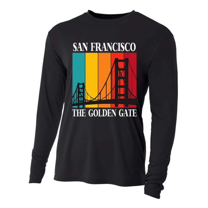 The Golden Gate Bridge From San Francisco California Cooling Performance Long Sleeve Crew