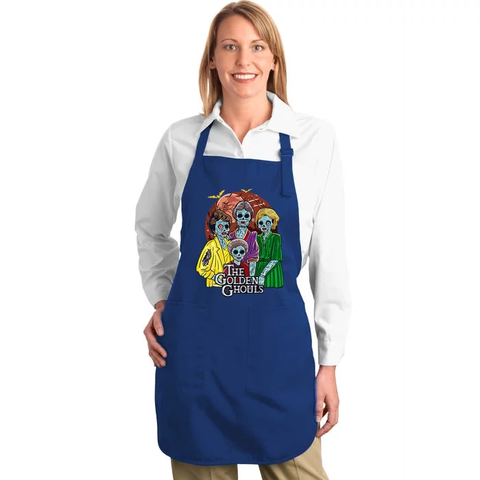 The Golden Ghouls Halloween Full-Length Apron With Pocket