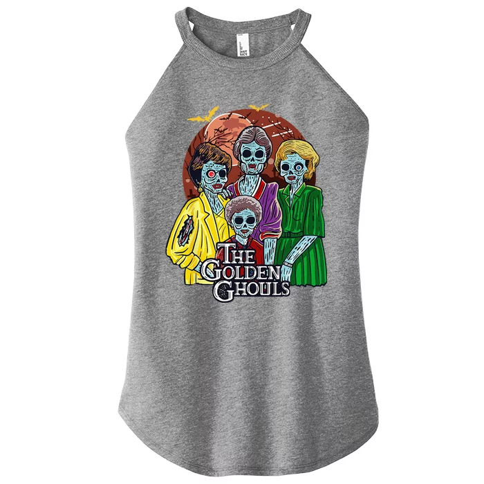 The Golden Ghouls Halloween Women’s Perfect Tri Rocker Tank