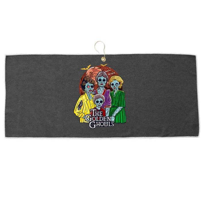 The Golden Ghouls Halloween Large Microfiber Waffle Golf Towel