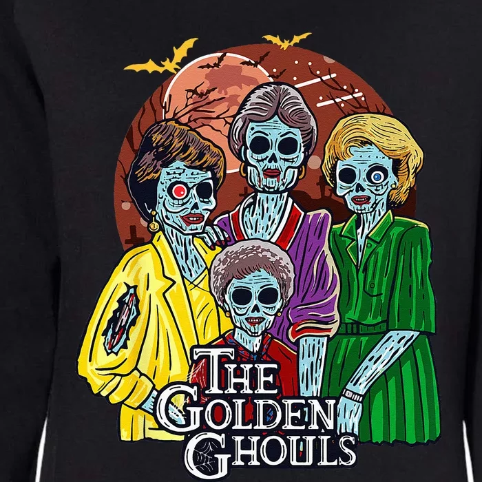 The Golden Ghouls Halloween Womens California Wash Sweatshirt