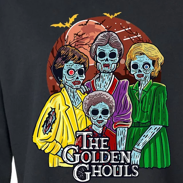 The Golden Ghouls Halloween Cropped Pullover Crew