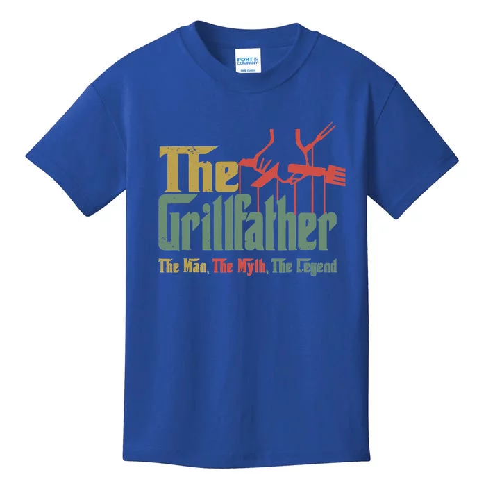 The Grillfather Grill Fathers Meaningful Gift Kids T-Shirt