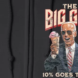 This Guy Gets His Cut The Big Biden Political Ice Cream Meme Full Zip Hoodie