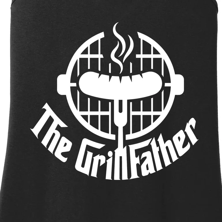 The Grillfather Godfather Fathers Day Ladies Essential Tank