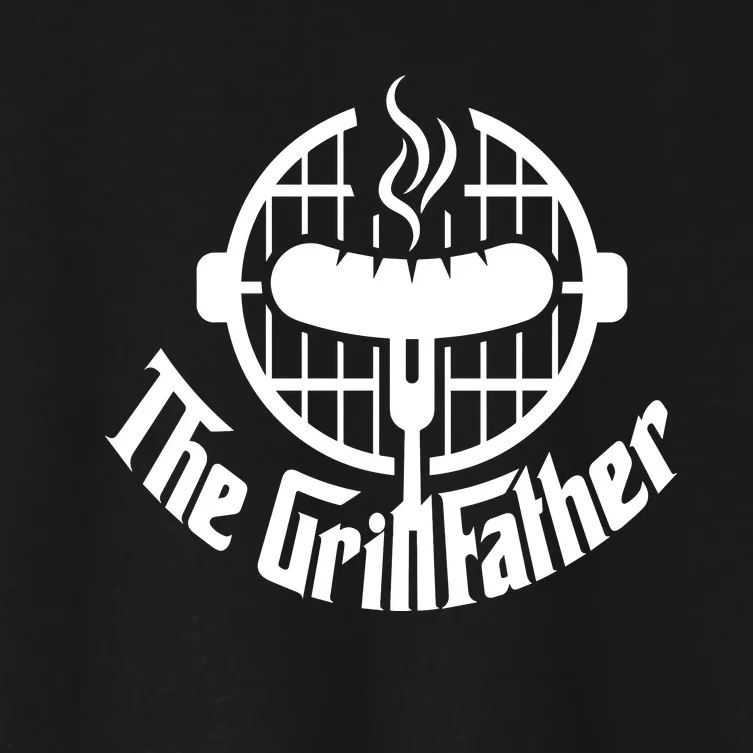 The Grillfather Godfather Fathers Day Women's Crop Top Tee