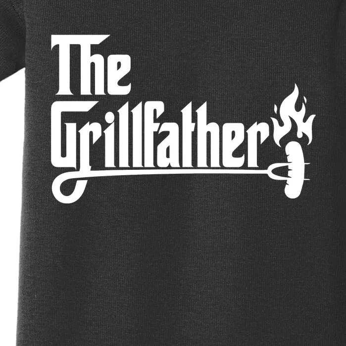 The Grillfather Godfather Fathers Day Baby Bodysuit