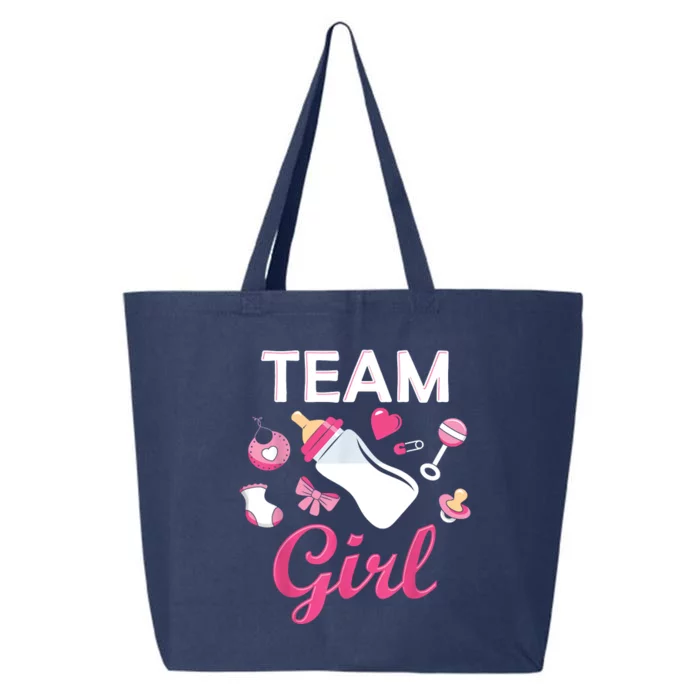 Team Girl Gender Reveal Party Team Pink Baby Announcement 25L Jumbo Tote