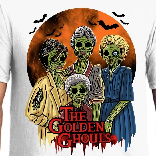 The Golden Ghoulds Hallloween Zombie Scary Spooky Vibes Pajama Set