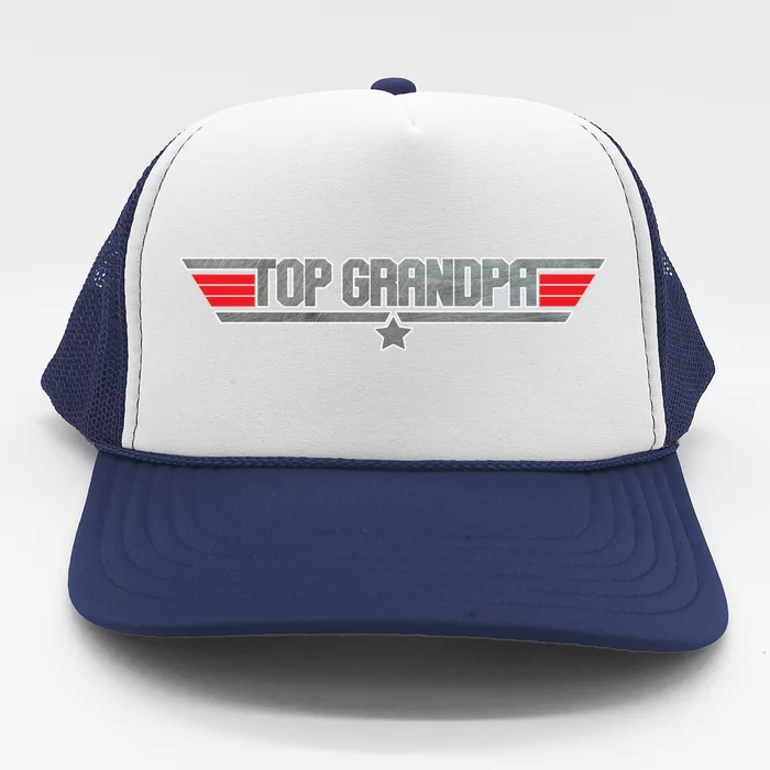 Top Grandpa Granddad Papa 80s Movie Humor Great Gift Trucker Hat