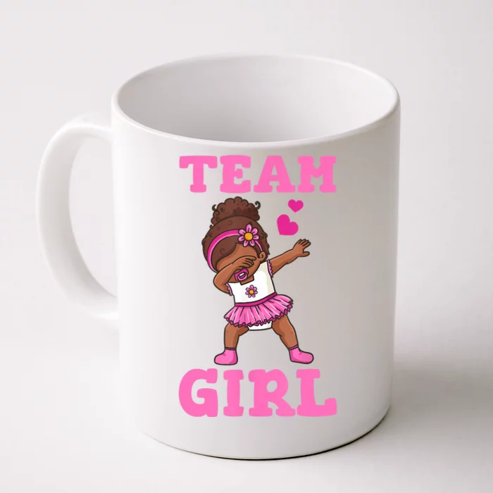 Team Girl Gender Reveal Party Team Pink Baby Announcement Front & Back Coffee Mug