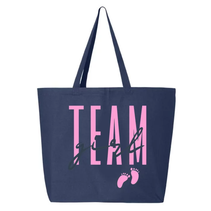 Team Girl Gender Reveal Party Team Pink Baby Announcement 25L Jumbo Tote