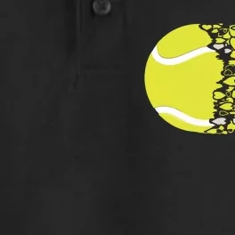 Tennis Graphic Girls Tennis Heart Love Tennis Player Dry Zone Grid Performance Polo