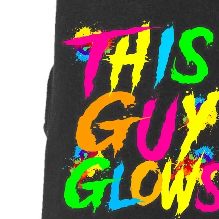 This Guy Glows Cute Party Team Doggie 3-End Fleece Hoodie