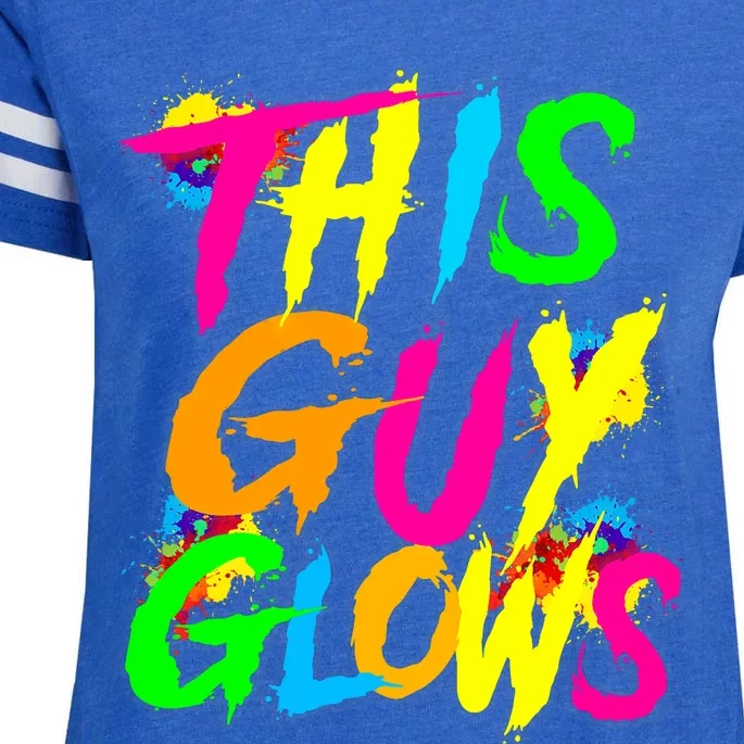 This Guy Glows Cute Party Team Enza Ladies Jersey Football T-Shirt