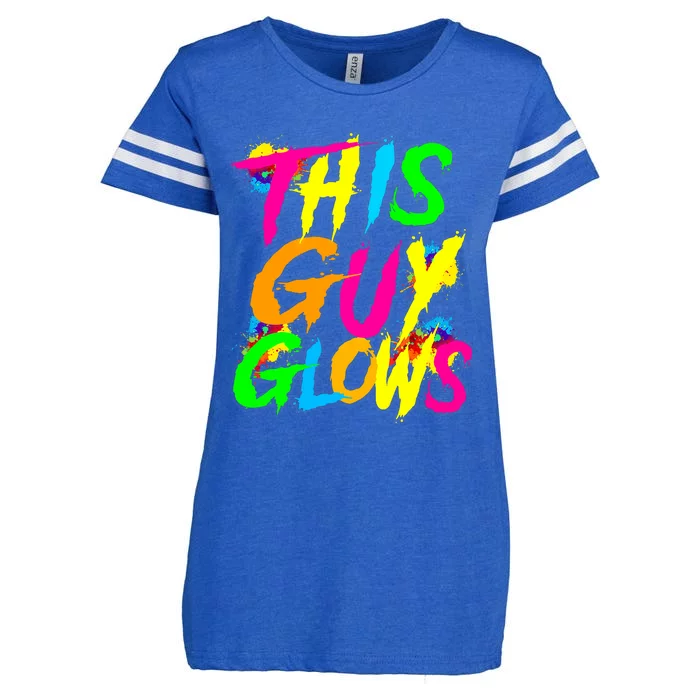 This Guy Glows Cute Party Team Enza Ladies Jersey Football T-Shirt