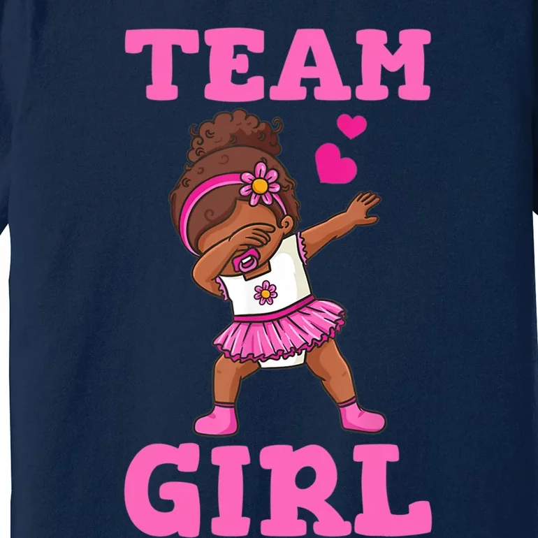 Team Girl Gender Reveal Party Team Pink Baby Announcement Premium T-Shirt