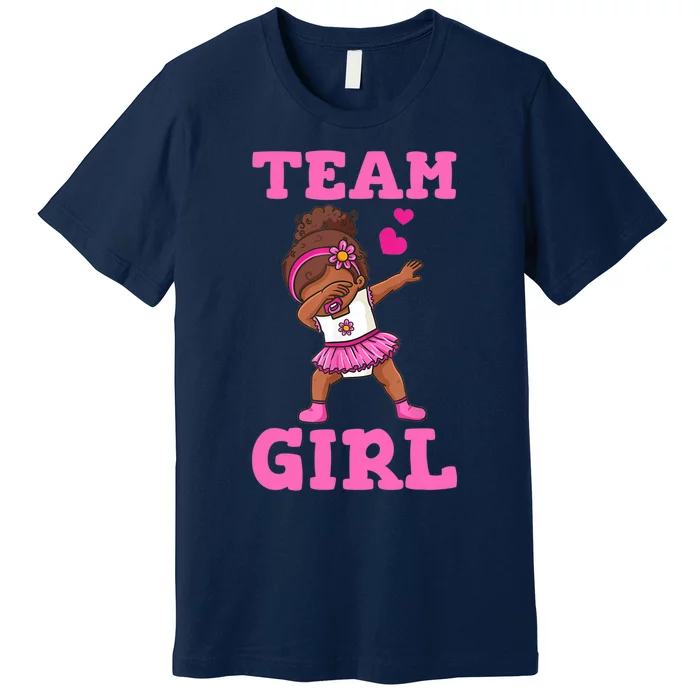 Team Girl Gender Reveal Party Team Pink Baby Announcement Premium T-Shirt