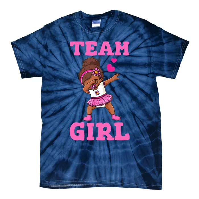 Team Girl Gender Reveal Party Team Pink Baby Announcement Tie-Dye T-Shirt