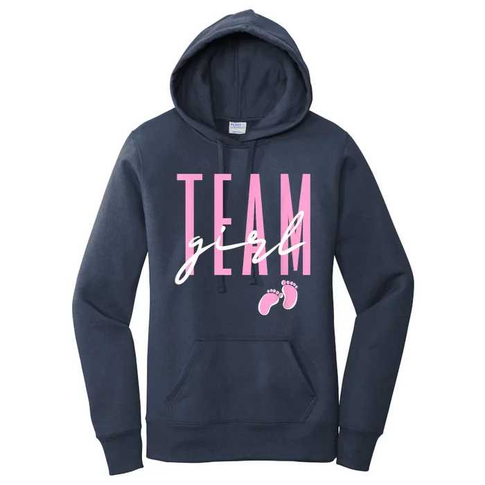 Team Girl Gender Reveal Baby Shower Pink Or Blue Women's Pullover Hoodie