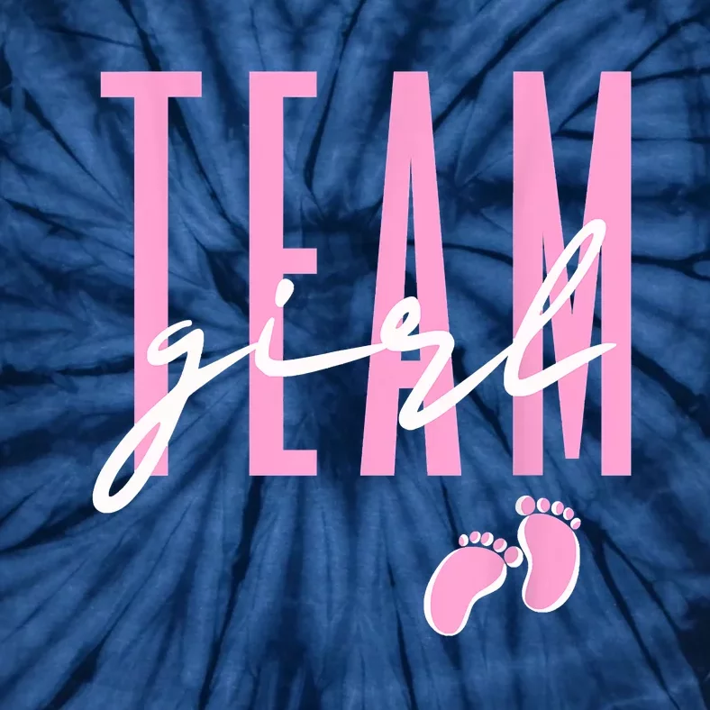 Team Girl Gender Reveal Baby Shower Pink Or Blue Tie-Dye T-Shirt