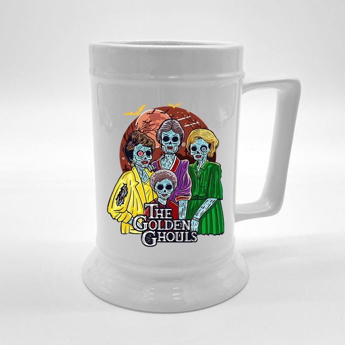 The Golden Ghouls Halloween Front & Back Beer Stein