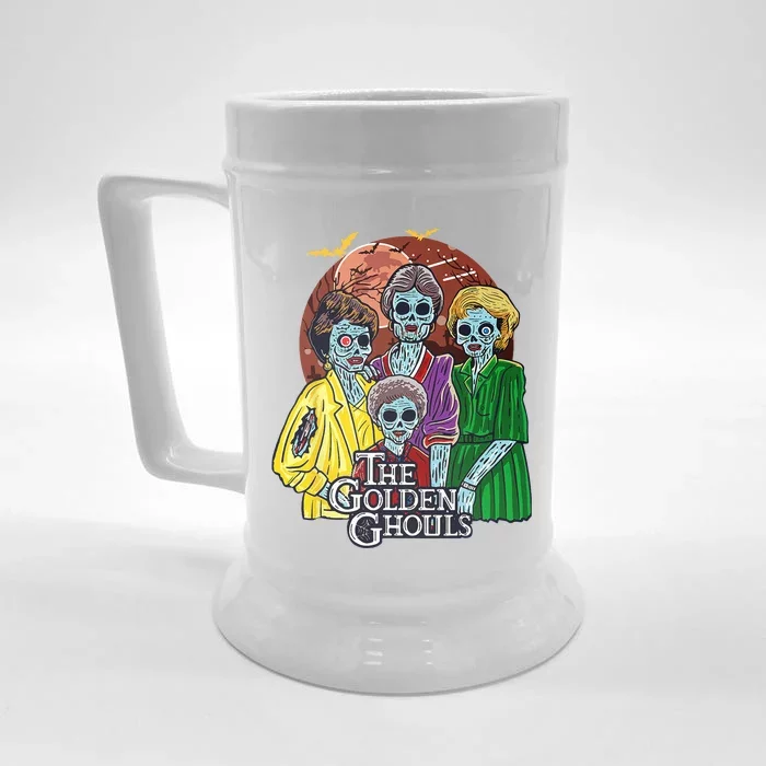 The Golden Ghouls Halloween Front & Back Beer Stein