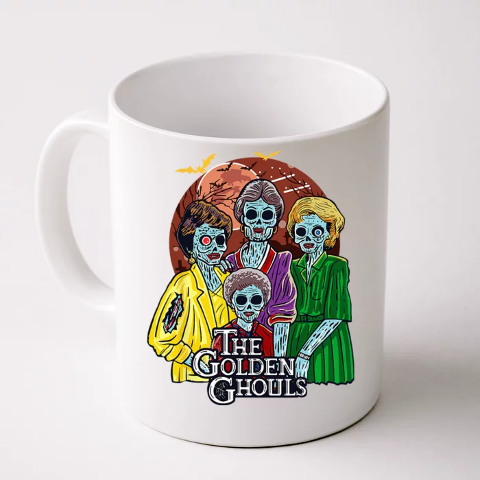 The Golden Ghouls Halloween Front & Back Coffee Mug