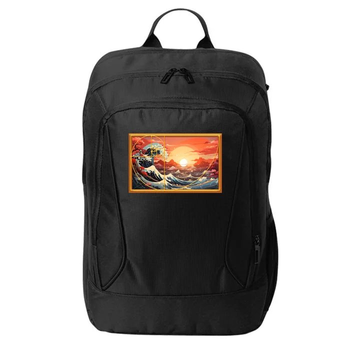 The Great Golden Ratio Wave City Backpack