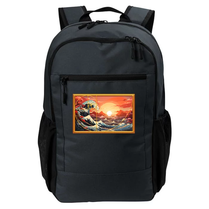 The Great Golden Ratio Wave Daily Commute Backpack