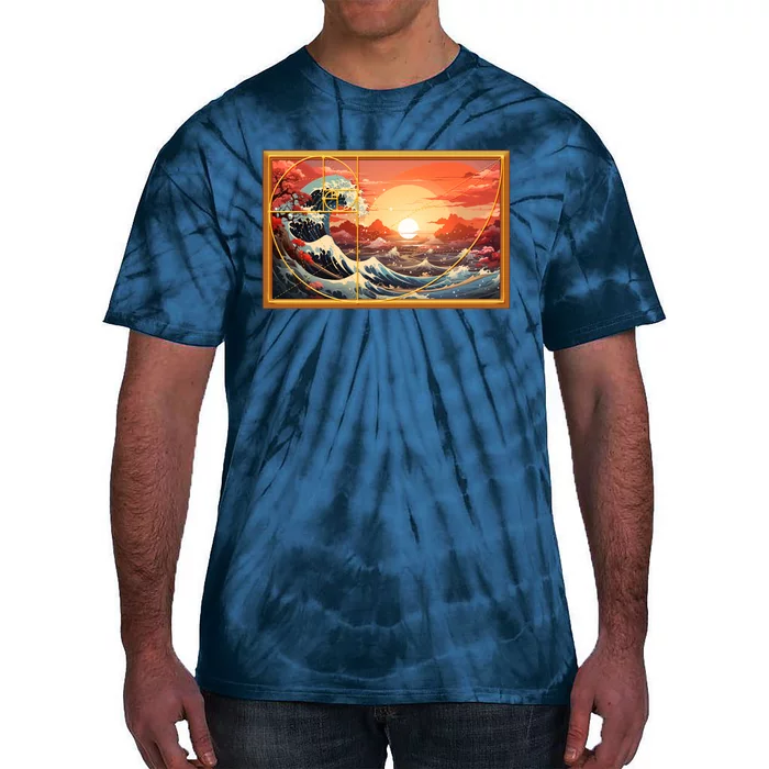 The Great Golden Ratio Wave Tie-Dye T-Shirt