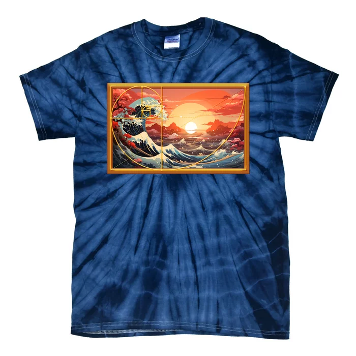 The Great Golden Ratio Wave Tie-Dye T-Shirt