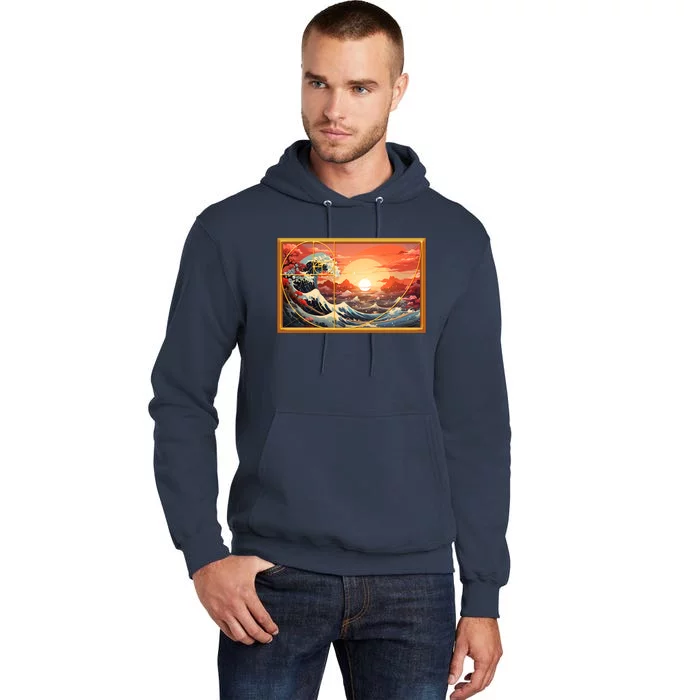 The Great Golden Ratio Wave Tall Hoodie