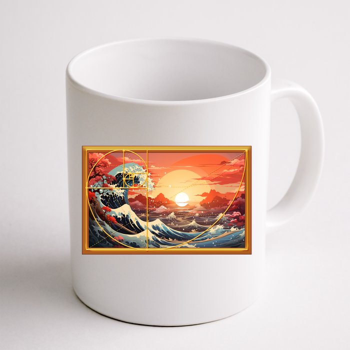 The Great Golden Ratio Wave Front & Back Coffee Mug