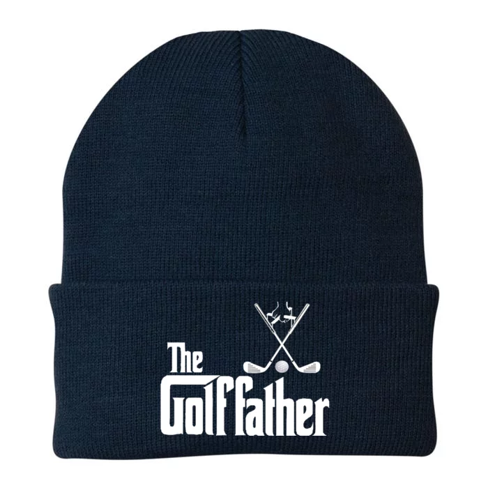 The Golffather Golf Father Funny Golfing Fathers Day Knit Cap Winter Beanie