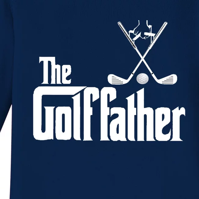 The Golffather Golf Father Funny Golfing Fathers Day Baby Long Sleeve Bodysuit