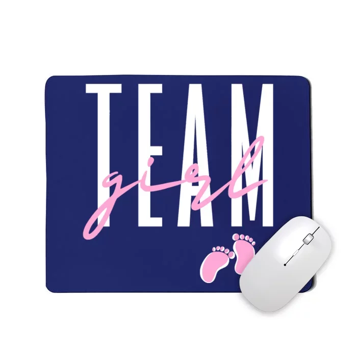 Team Girl Gender Reveal Baby Shower Pink Or Blue Mousepad