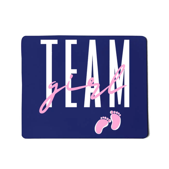 Team Girl Gender Reveal Baby Shower Pink Or Blue Mousepad