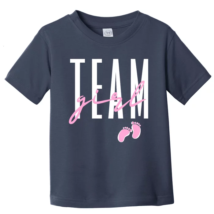 Team Girl Gender Reveal Baby Shower Pink Or Blue Toddler T-Shirt