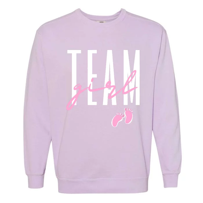 Team Girl Gender Reveal Baby Shower Pink Or Blue Garment-Dyed Sweatshirt