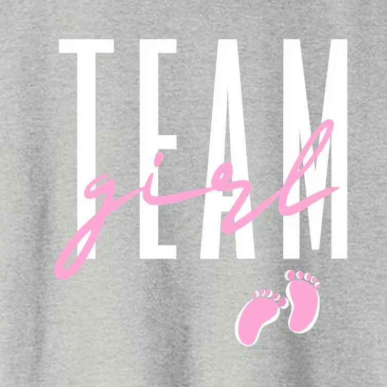 Team Girl Gender Reveal Baby Shower Pink Or Blue Women's Crop Top Tee