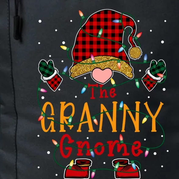 The Granny Gnome Buffalo Plaid Christmas Family Xmas Pajamas Gift Daily Commute Backpack